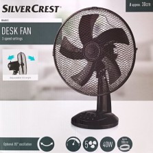 Silvercrest Stolní ventilátor STV 30 A2, černá