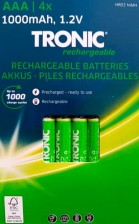 TRONIC Nabíjecí baterie Ni-MH Ready 2 Use, AAA 4 kusy